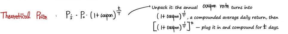 Fractional-period valuation; use the market yield rather than the source&rsquo;s coupon-rate label