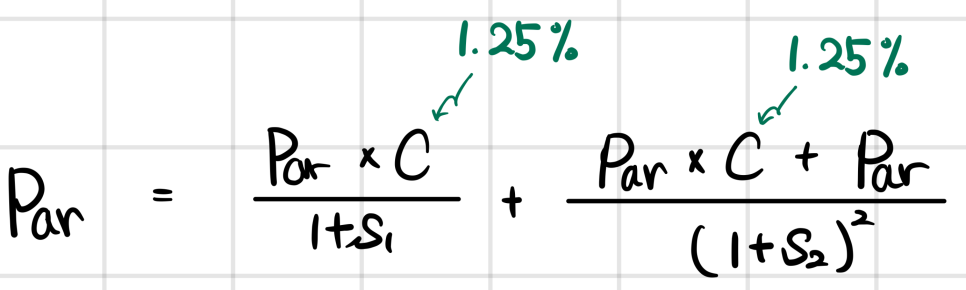 Equation from the original notes