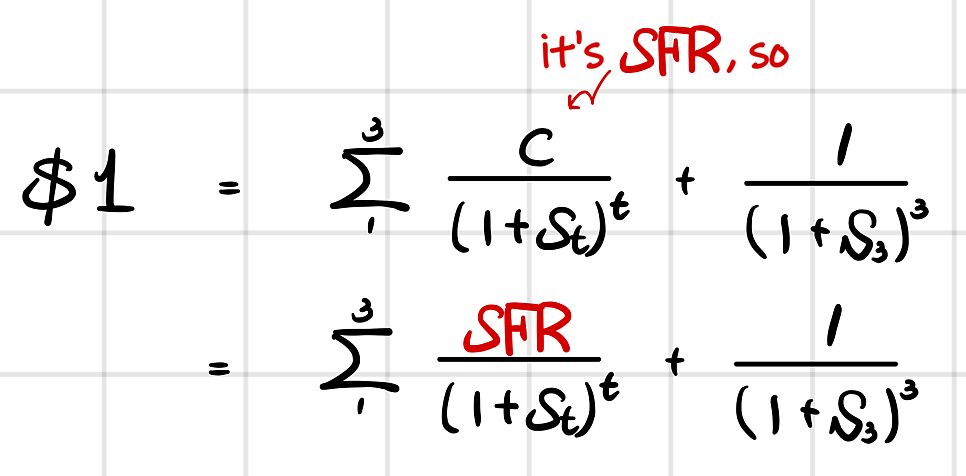 Equation from the original notes