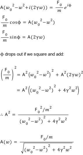 Equation from the original notes