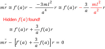 Equation from the original notes