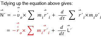Equation from the original notes