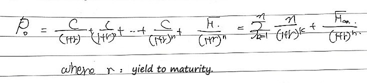 Equation from the original notes