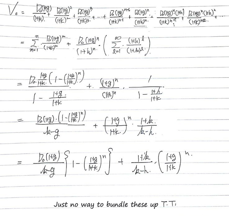 Equation from the original notes