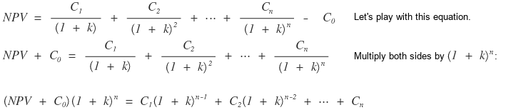 Equation from the original notes