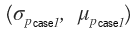 (σ_p for case 1, μ_p for case 1)
