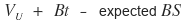 V_U + Bt − expected BC