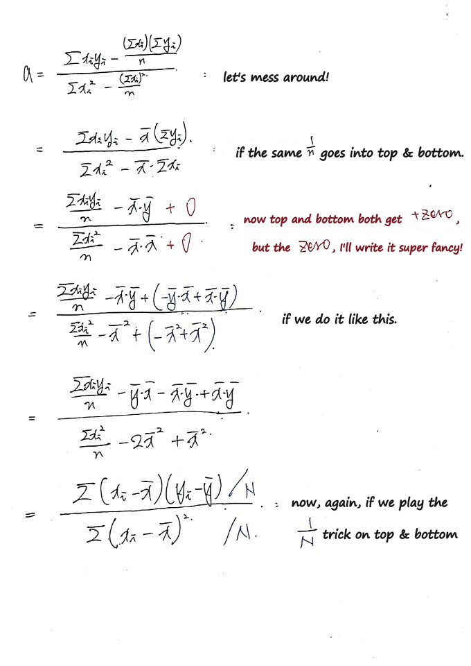 Equation from the original notes