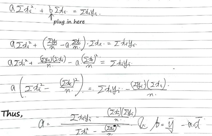 Equation from the original notes