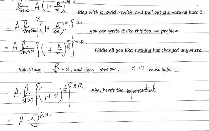 Equation from the original notes