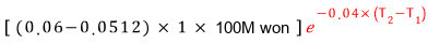 Equation from the original notes