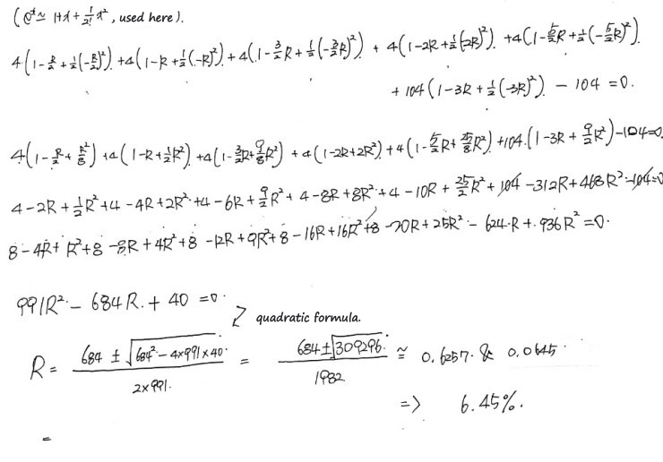 Equation from the original notes