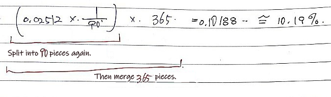 Equation from the original notes
