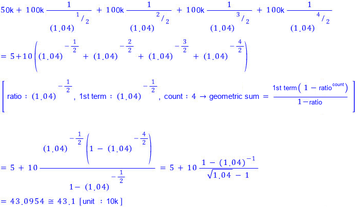 Equation from the original notes