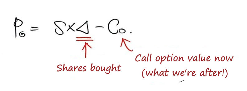 Equation from the original notes