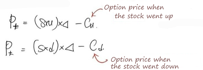 Equation from the original notes