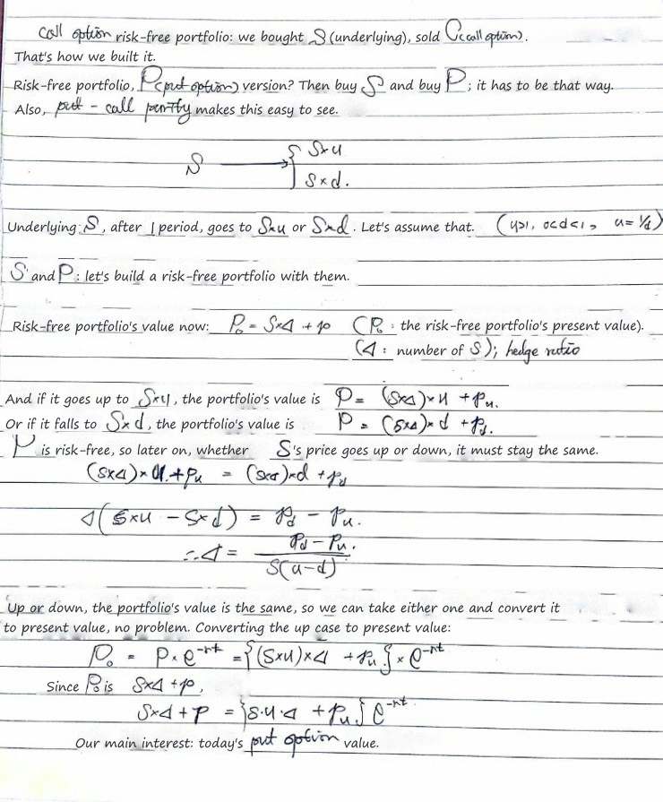 Equation from the original notes