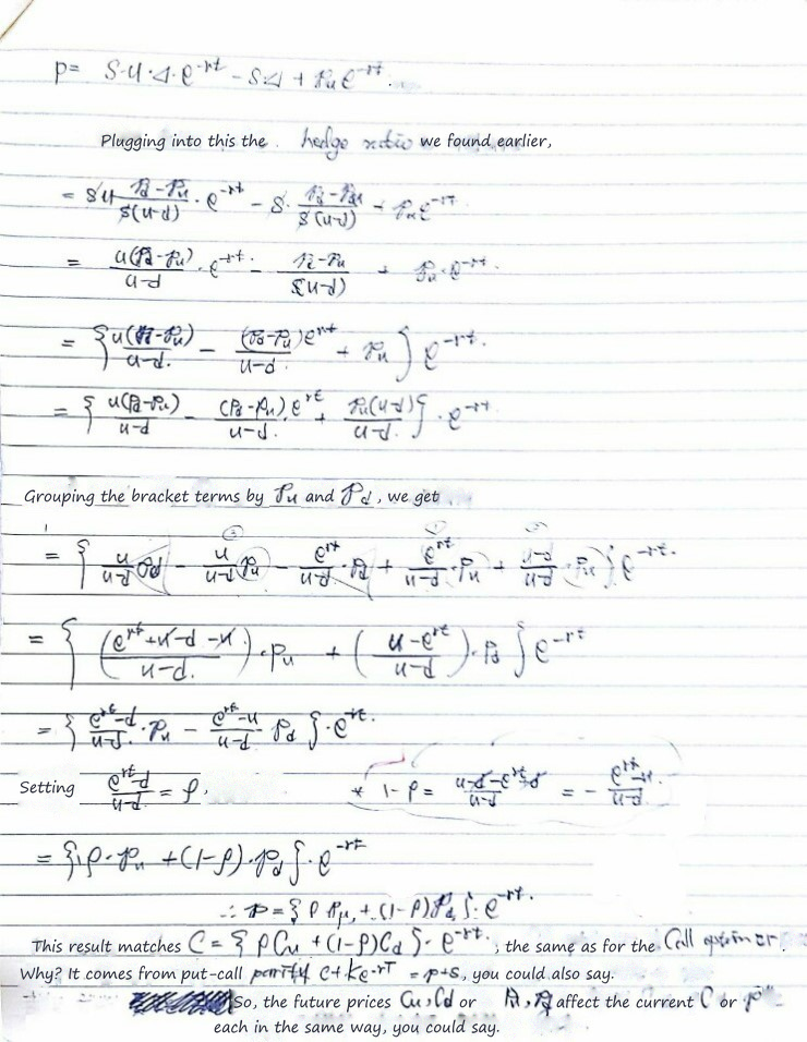 Equation from the original notes