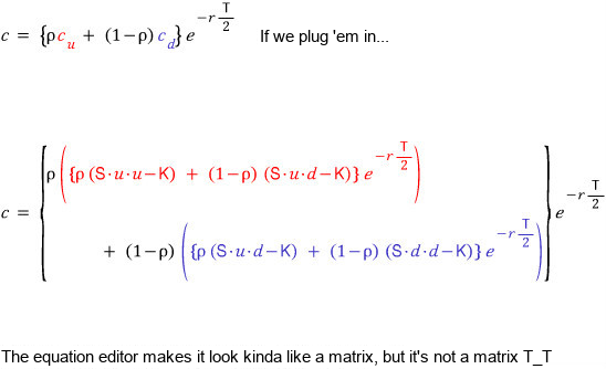 Equation from the original notes