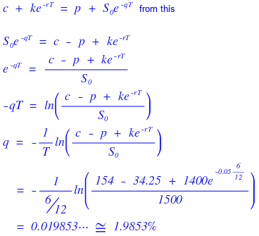 Equation from the original notes
