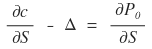 Differentiating the portfolio value P0 with respect to S