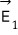 Electric-field vector E1 at one surface point.
