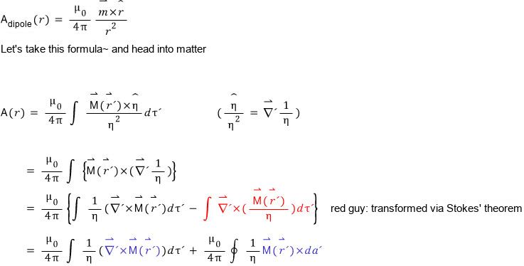 Equation from the original notes