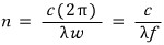 Equation from the original notes