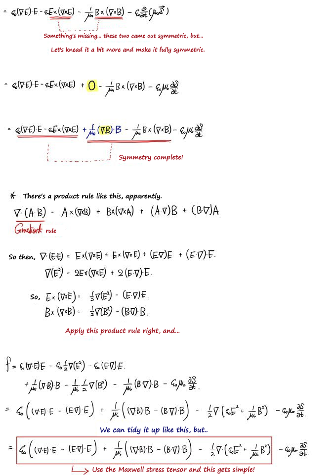 Page 2 of 8: making f symmetric, and the product rule