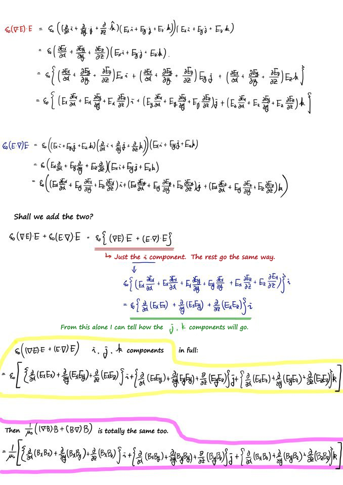 Page 4 of 8: the E terms in components
