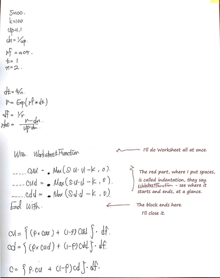 Equation from the original notes