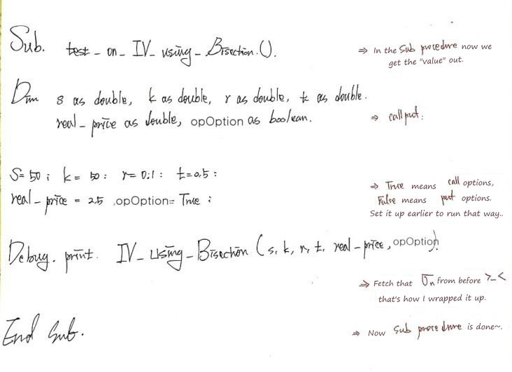 Handwritten test Sub for IV_Using_Bisection with notes