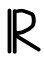 blackboard-bold R