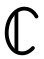 blackboard-bold C