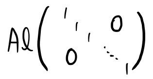Al of the identity matrix