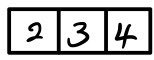 boxed 2, 3, 4