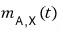 m_A,X(t)