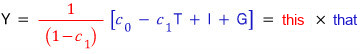 Equation from the original notes