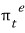 \pi_t^e