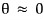 \theta \approx 0