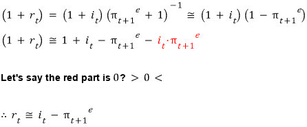 Equation from the original notes