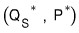 \left( Q_{S}^{} \quad , \quad P^{} \right)