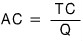 AC equals TC over Q