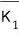 K sub 1 with a bar over it
