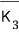 K sub 3 with a bar over it