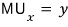 MU_x = y