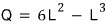 Q = 6L² − L³