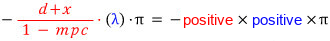 Equation from the original notes