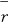 \overline{r}