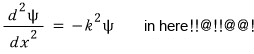 Equation from the original notes